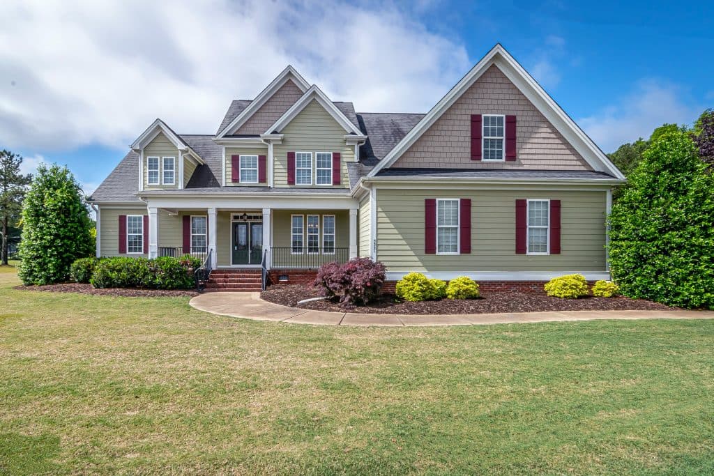 Classic American-style two-story house